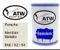 Preview: Porsche, Meridian Metallic, 6A6 / X2 / 64: 500ml Lackdose, von ATW Autoteile West.